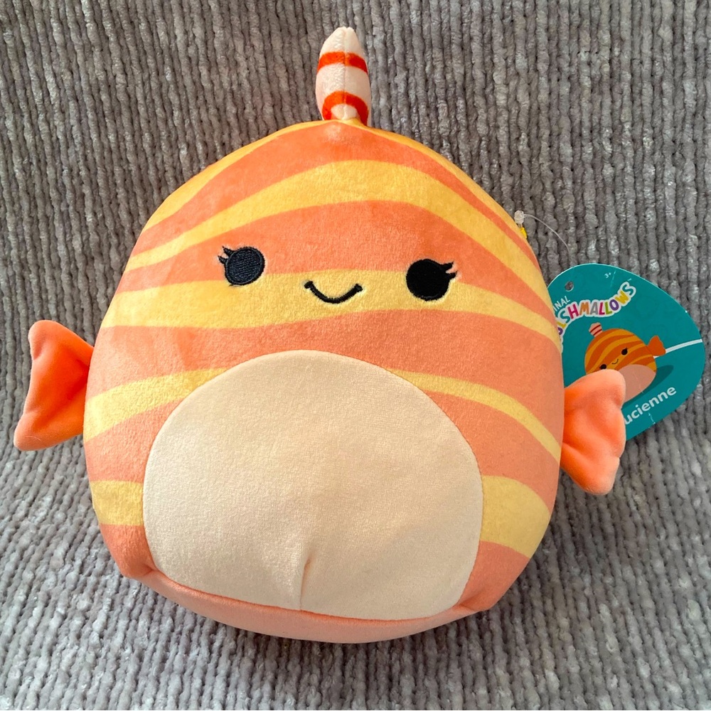 NWT Squishmallows Lucienne the Fish‎ 7.5 inch
